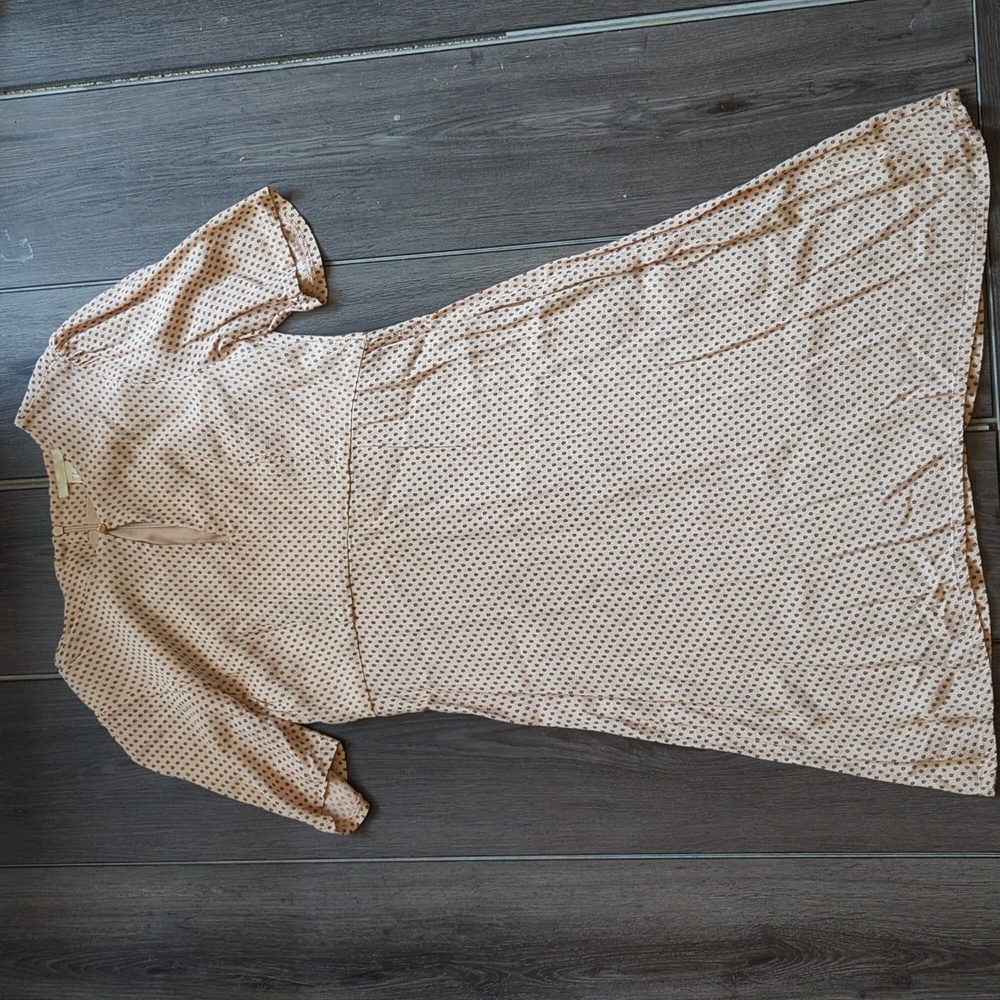 H&M Blush Leaf Pattern Midi Dress - Picture 1 of 7